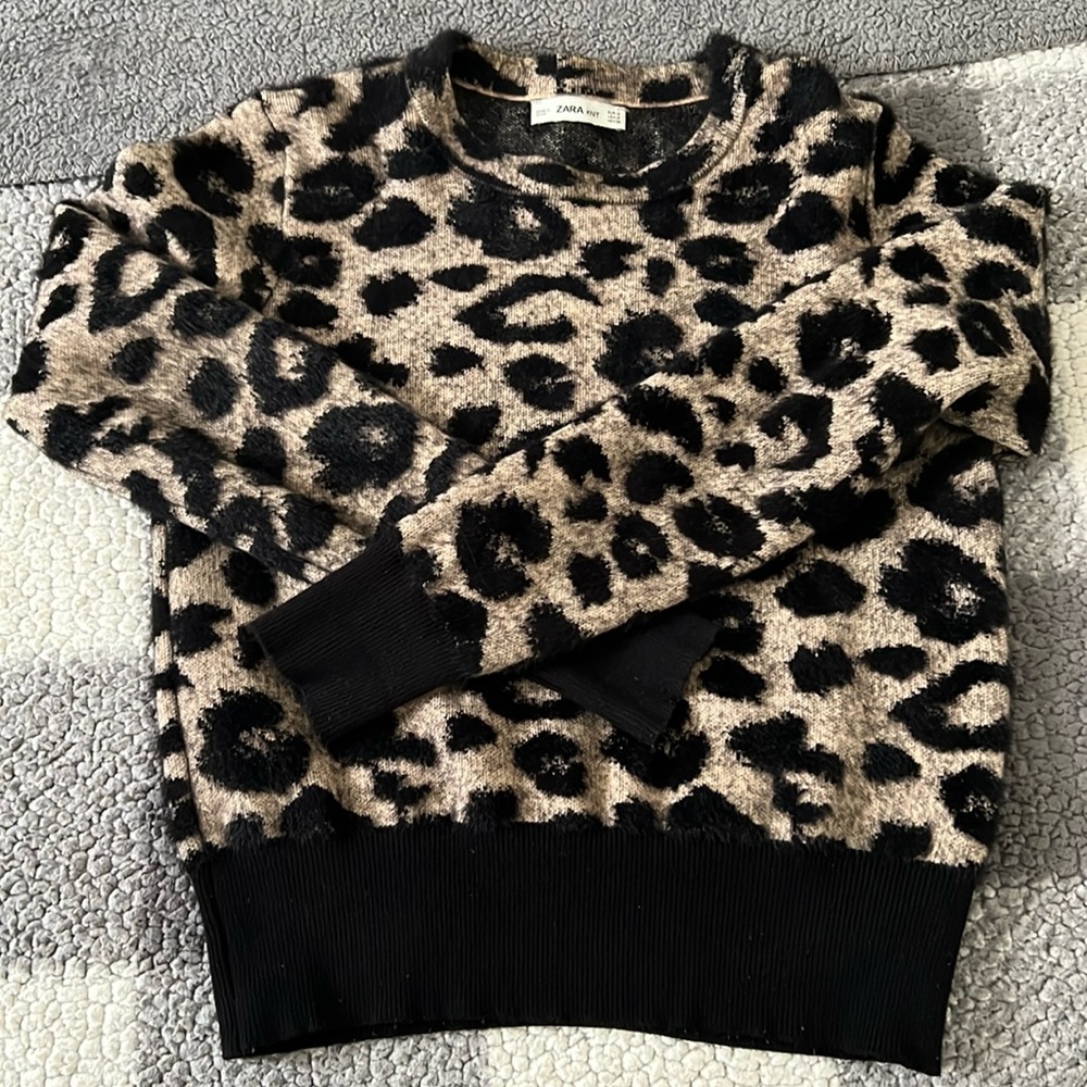 Zara Animal Print Sweater